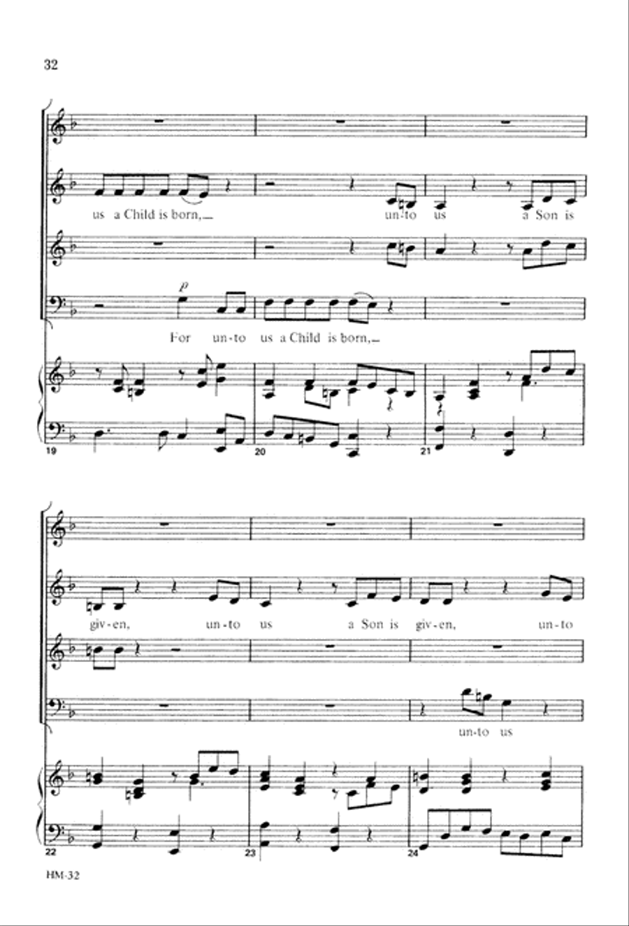 Handel's Messiah: Christmas Choruses and Solos (Digital Download) 4-Part scores gallery preview page 34