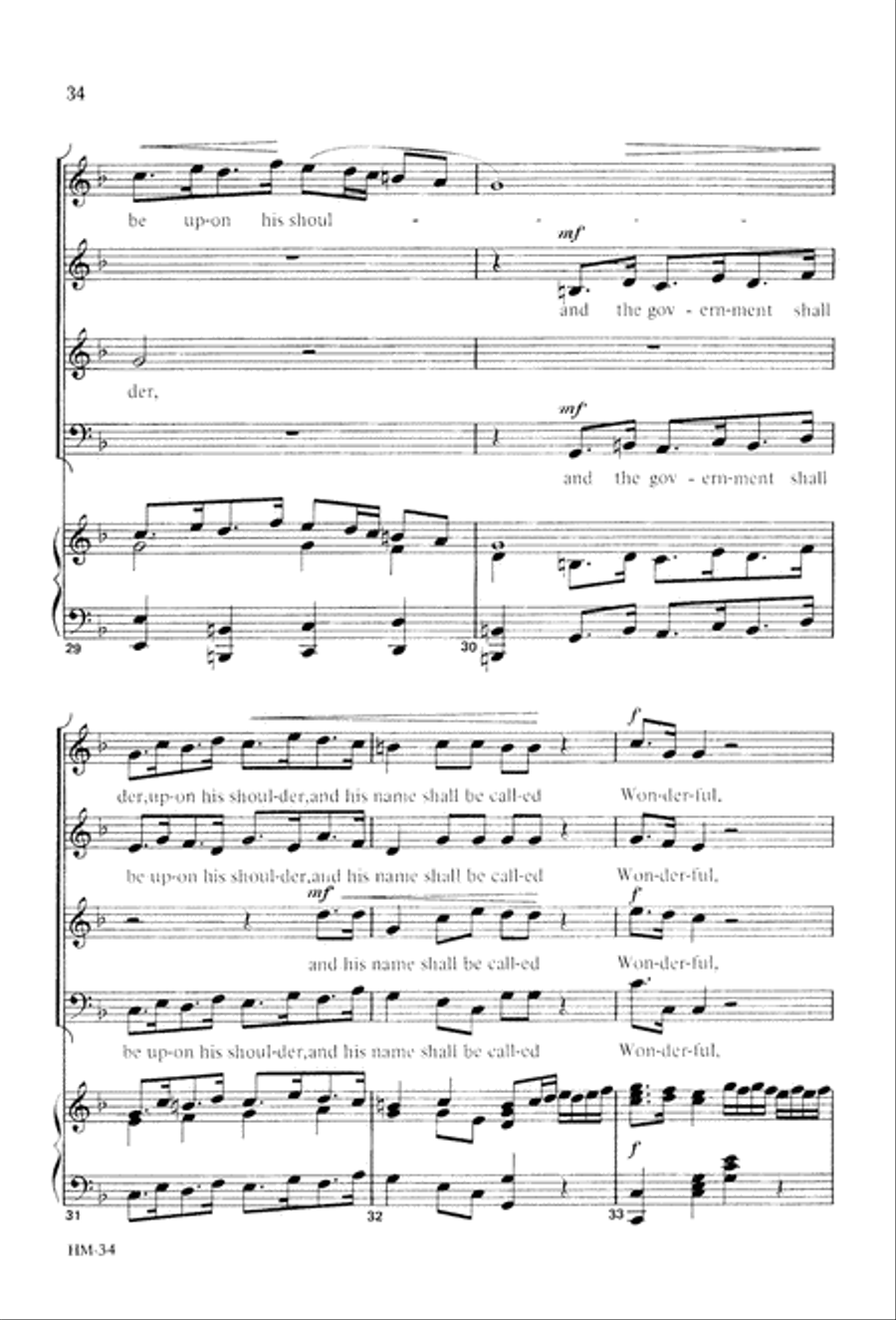 Handel's Messiah: Christmas Choruses and Solos (Digital Download) 4-Part scores gallery preview page 36