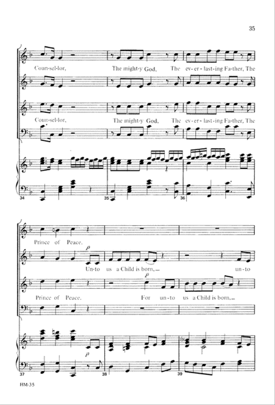 Handel's Messiah: Christmas Choruses and Solos (Digital Download) 4-Part scores gallery preview page 37