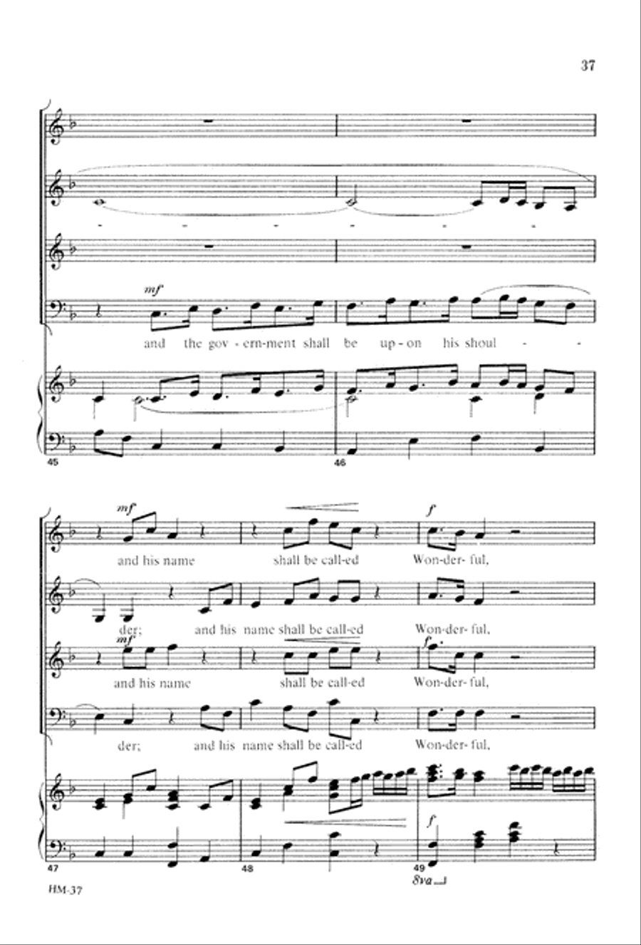 Handel's Messiah: Christmas Choruses and Solos (Digital Download) 4-Part scores gallery preview page 39