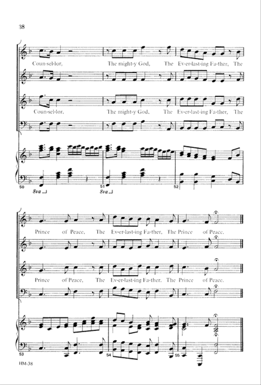 Handel's Messiah: Christmas Choruses and Solos (Digital Download) 4-Part scores gallery preview page 40