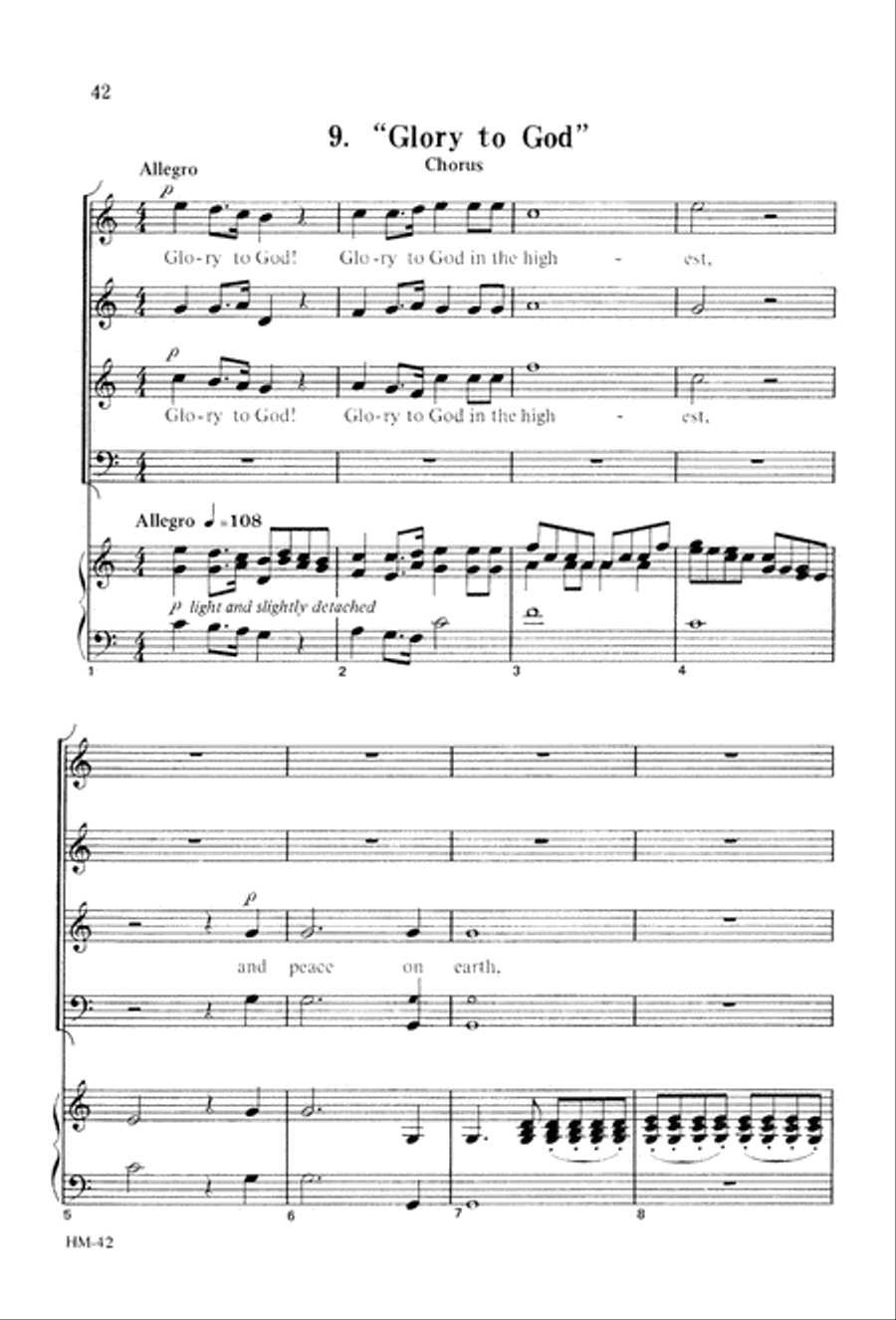 Handel's Messiah: Christmas Choruses and Solos (Digital Download) 4-Part scores gallery preview page 44