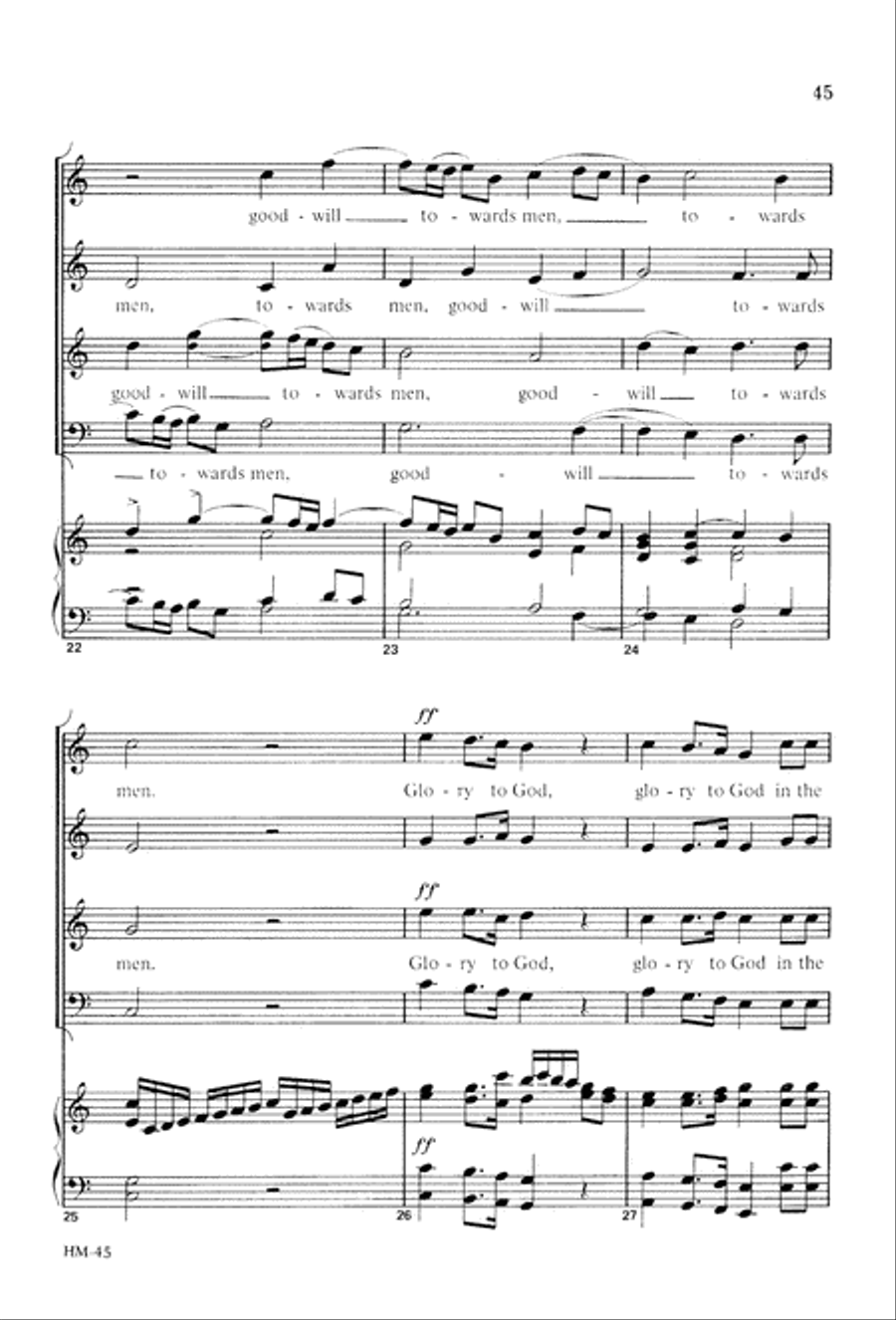 Handel's Messiah: Christmas Choruses and Solos (Digital Download) 4-Part scores gallery preview page 47