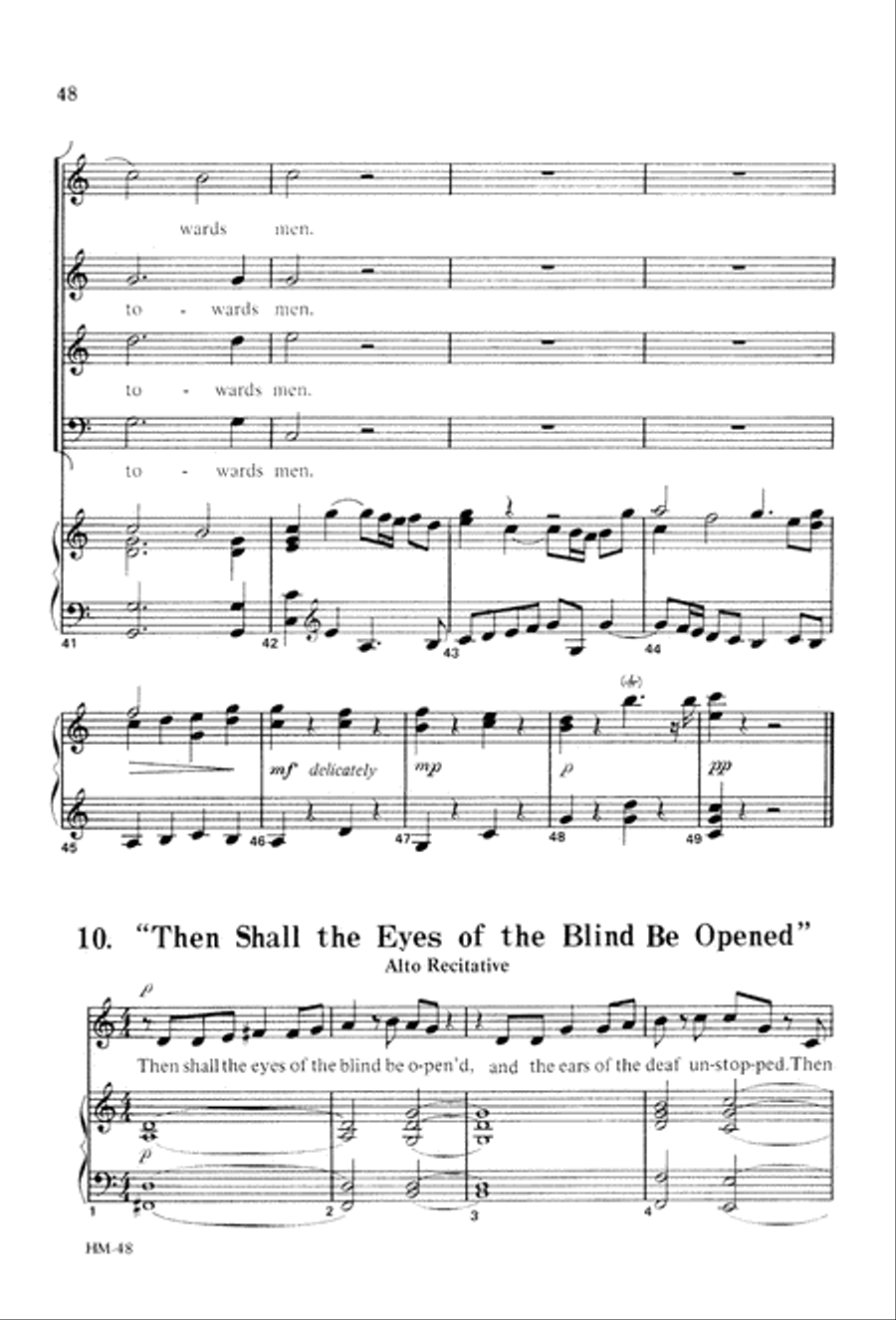 Handel's Messiah: Christmas Choruses and Solos (Digital Download) 4-Part scores gallery preview page 50
