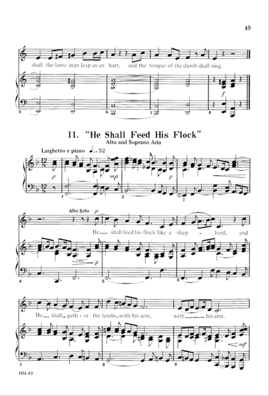 Handel's Messiah: Christmas Choruses and Solos (Digital Download) 4-Part scores gallery preview page 51