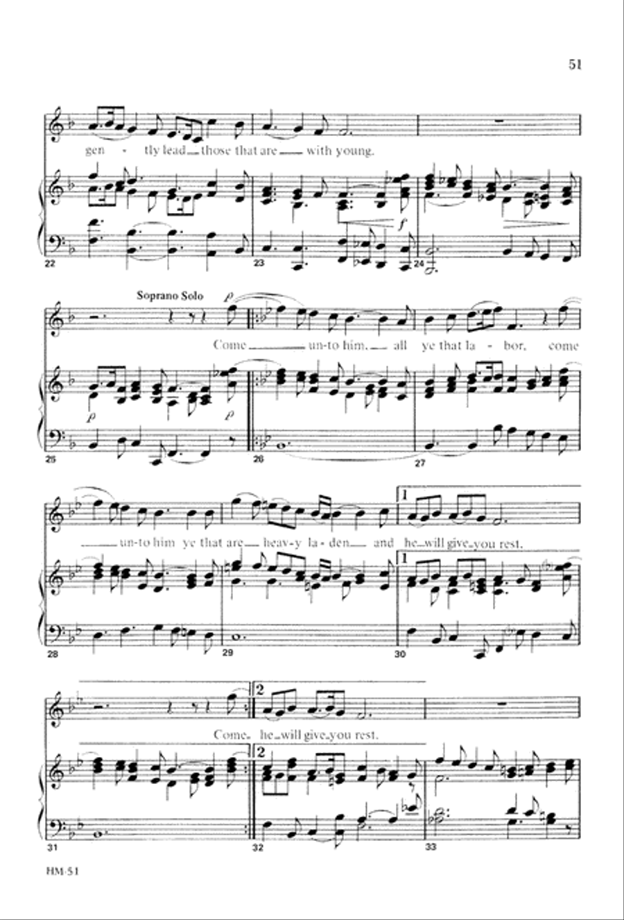 Handel's Messiah: Christmas Choruses and Solos (Digital Download) 4-Part scores gallery preview page 53