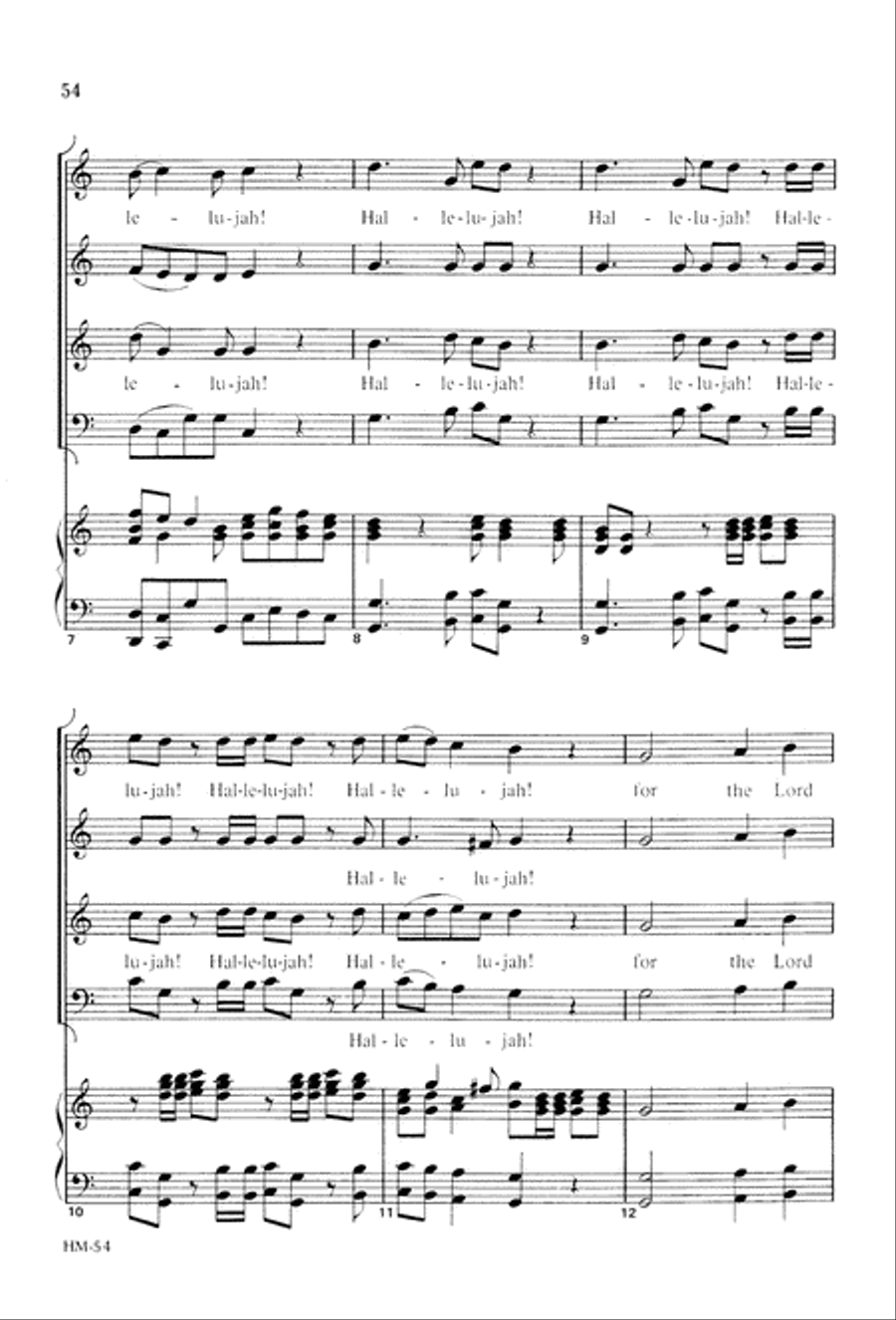 Handel's Messiah: Christmas Choruses and Solos (Digital Download) 4-Part scores gallery preview page 56
