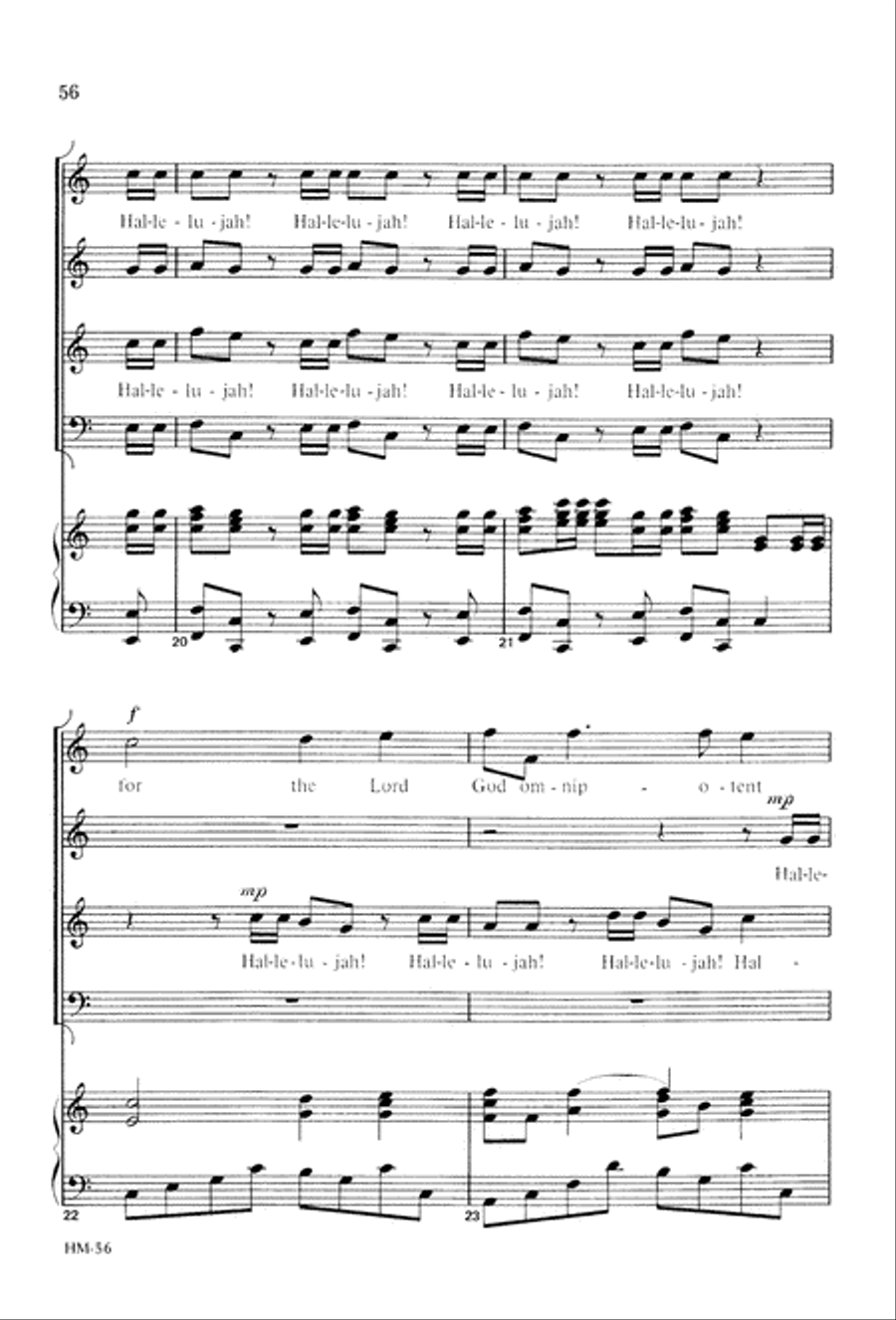 Handel's Messiah: Christmas Choruses and Solos (Digital Download) 4-Part scores gallery preview page 58