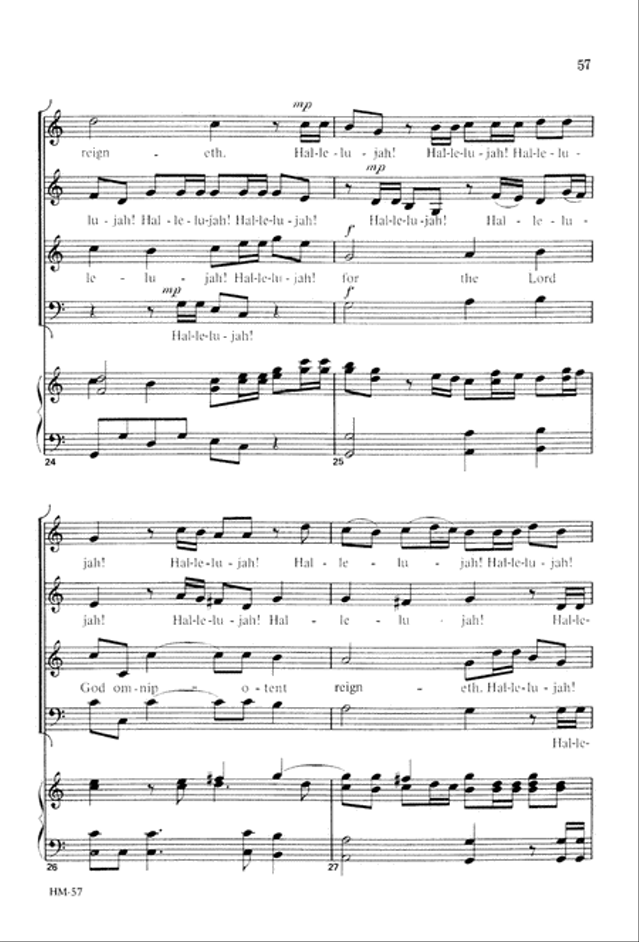 Handel's Messiah: Christmas Choruses and Solos (Digital Download) 4-Part scores gallery preview page 59