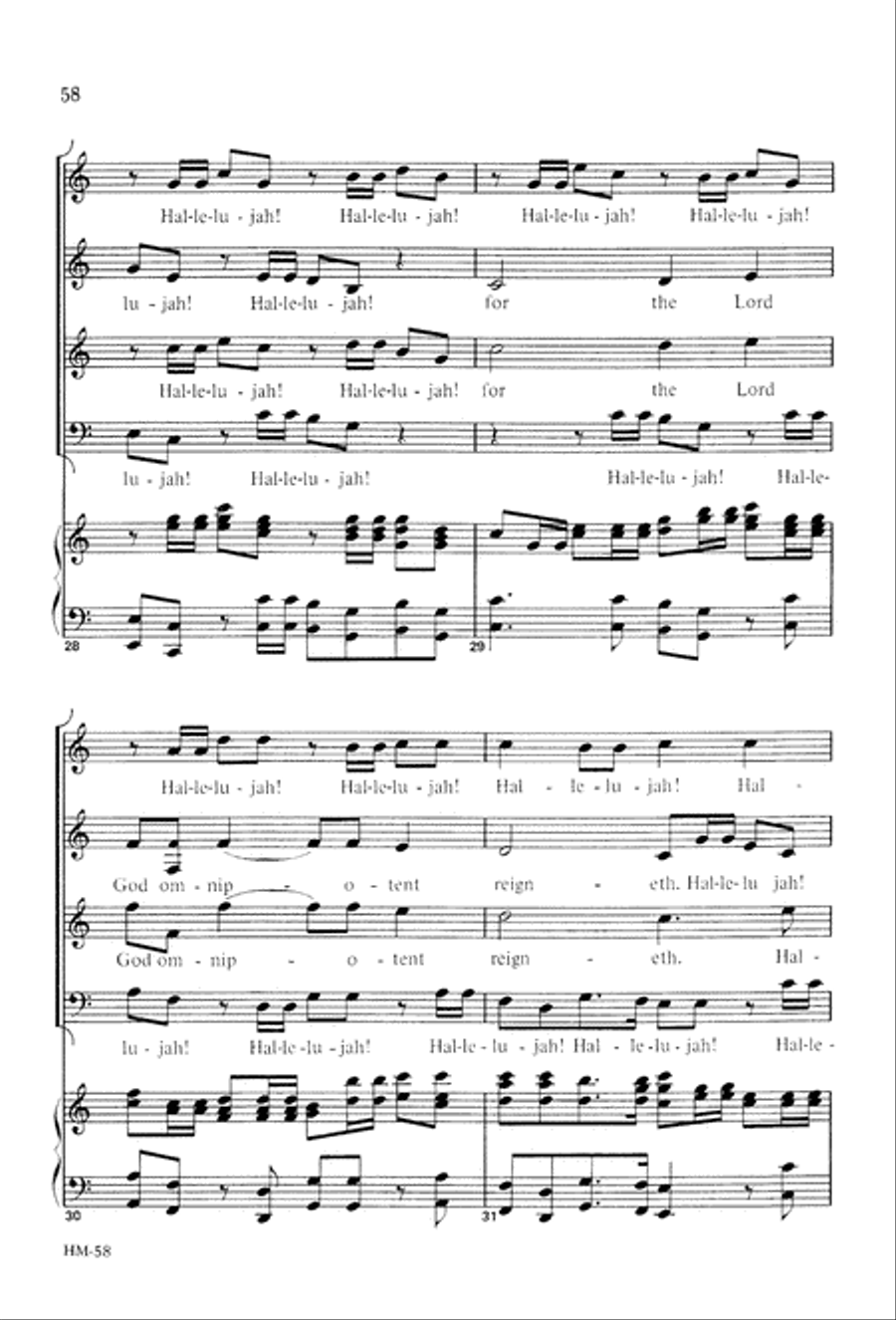 Handel's Messiah: Christmas Choruses and Solos (Digital Download) 4-Part scores gallery preview page 60