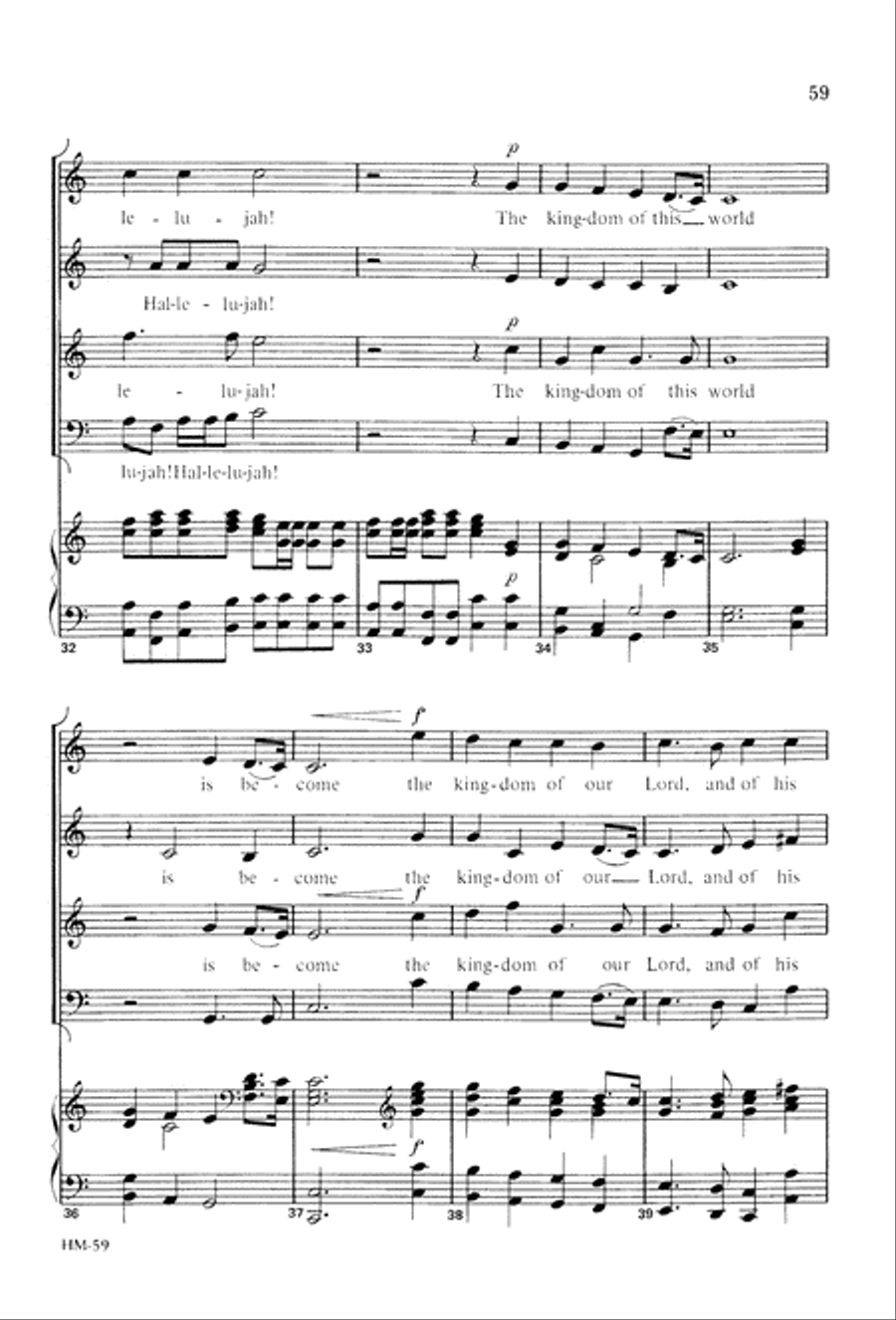 Handel's Messiah: Christmas Choruses and Solos (Digital Download) 4-Part scores gallery preview page 61