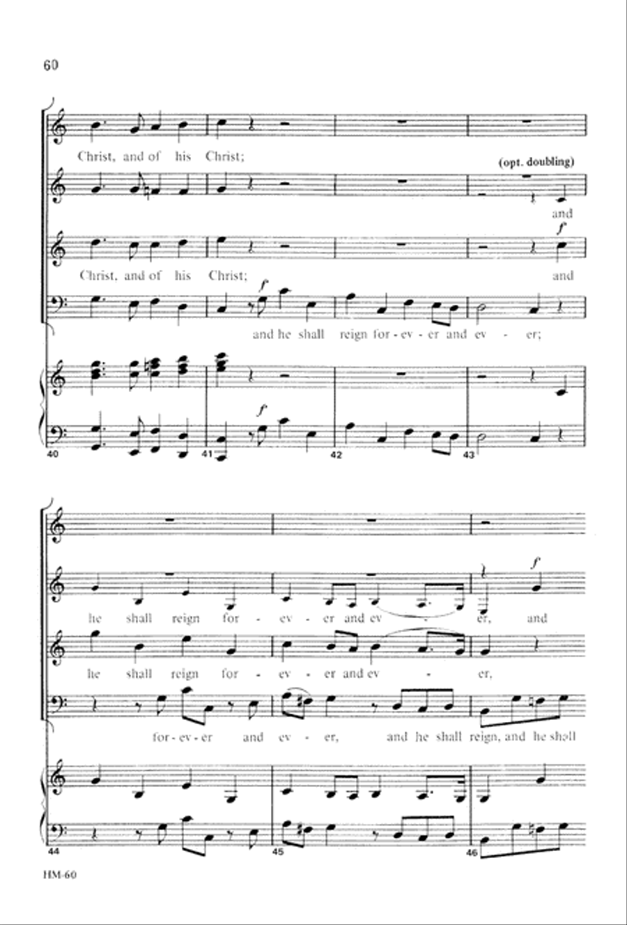 Handel's Messiah: Christmas Choruses and Solos (Digital Download) 4-Part scores gallery preview page 62