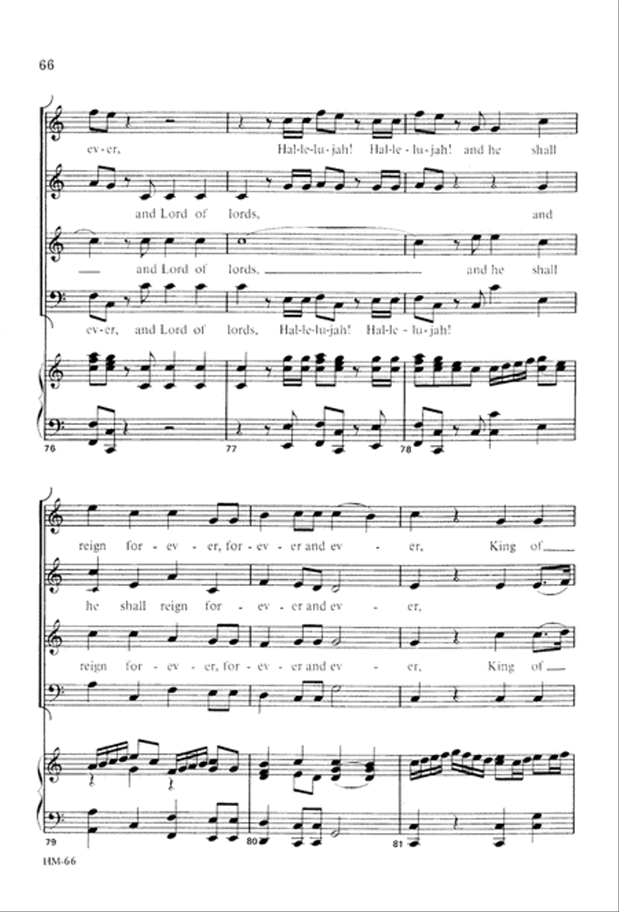Handel's Messiah: Christmas Choruses and Solos (Digital Download) 4-Part scores gallery preview page 68