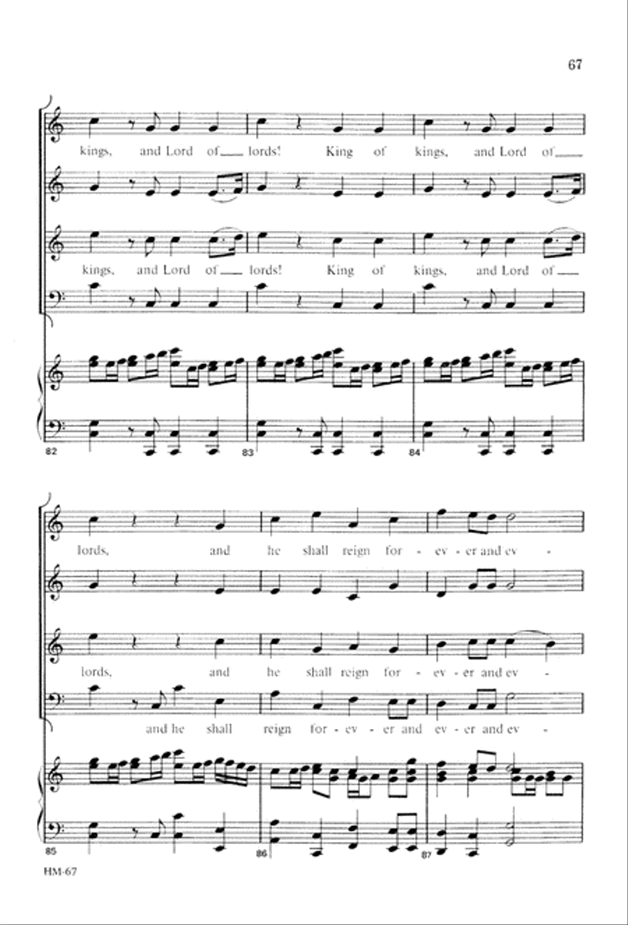 Handel's Messiah: Christmas Choruses and Solos (Digital Download) 4-Part scores gallery preview page 69