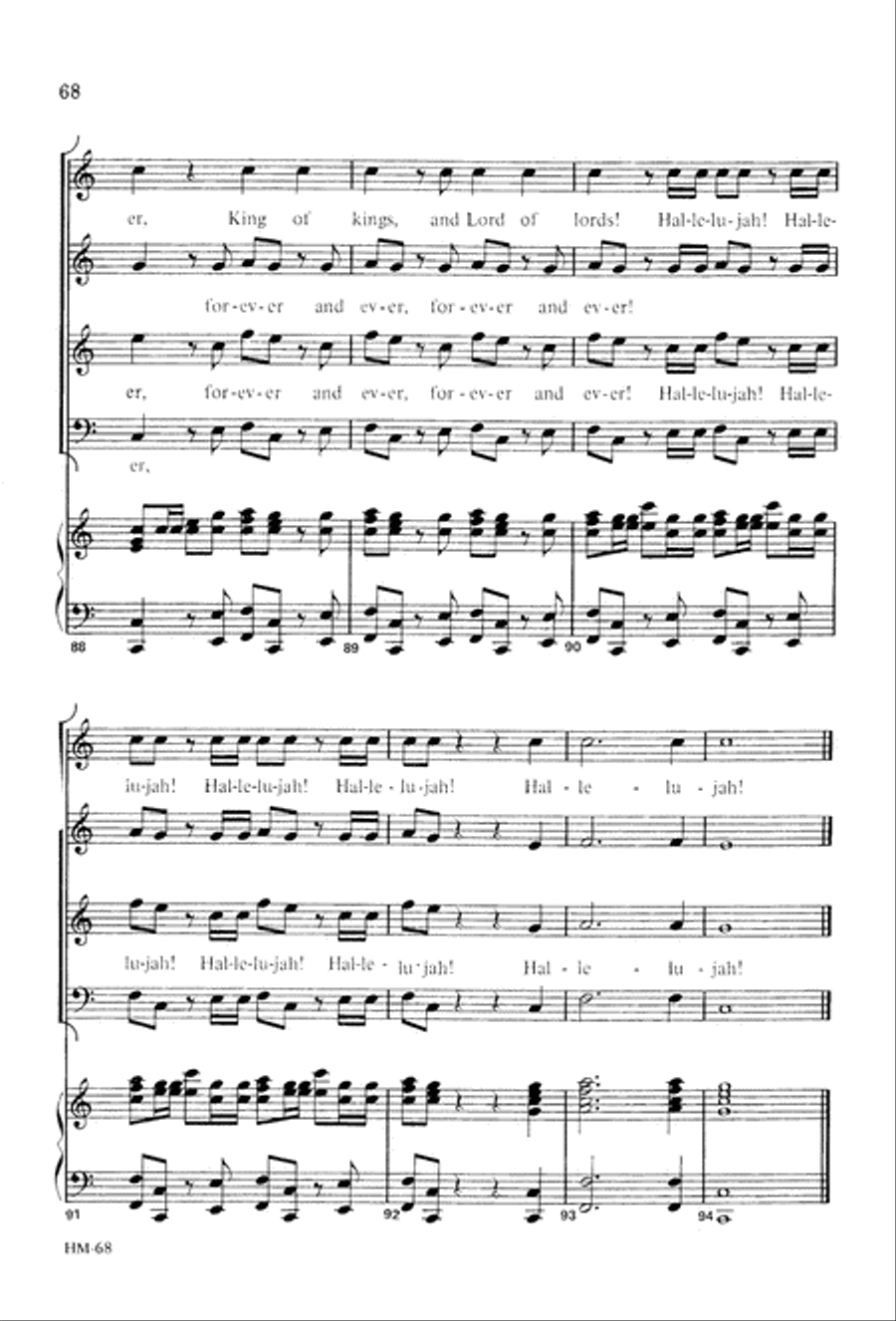 Handel's Messiah: Christmas Choruses and Solos (Digital Download) 4-Part scores gallery preview page 70