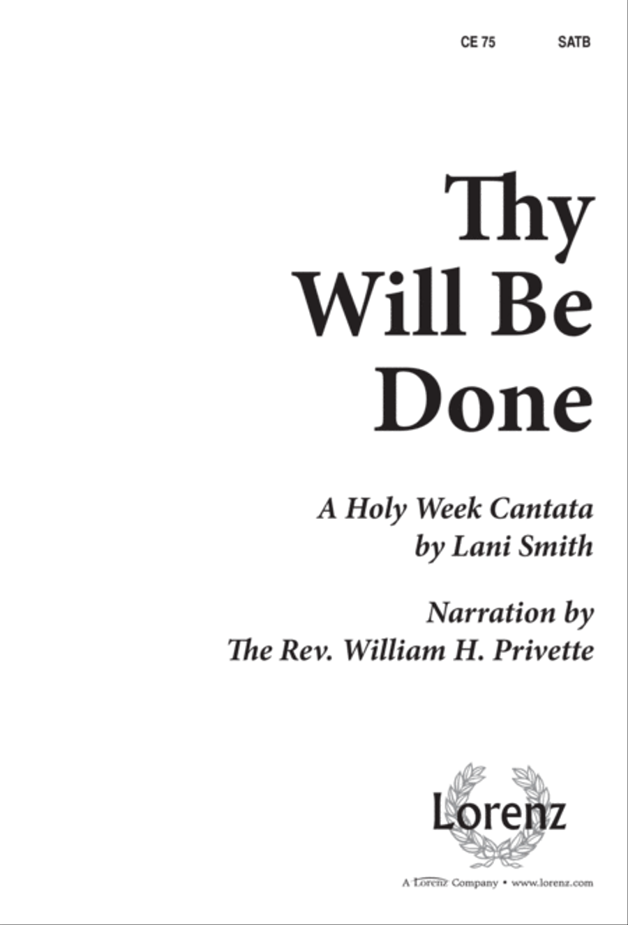 Thy Will Be Done (Digital Download) 4-Part scores gallery preview page 1