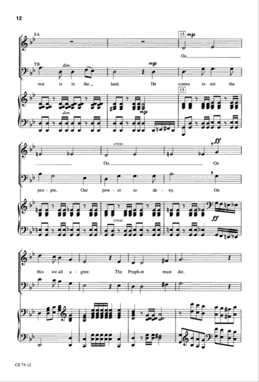 Thy Will Be Done (Digital Download) 4-Part scores gallery preview page 13