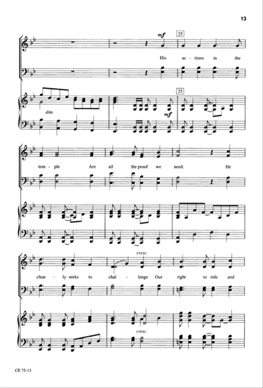 Thy Will Be Done (Digital Download) 4-Part scores gallery preview page 14