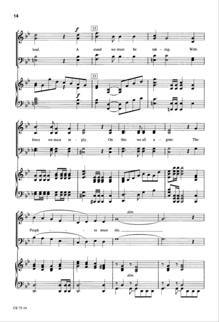 Thy Will Be Done (Digital Download) 4-Part scores gallery preview page 15