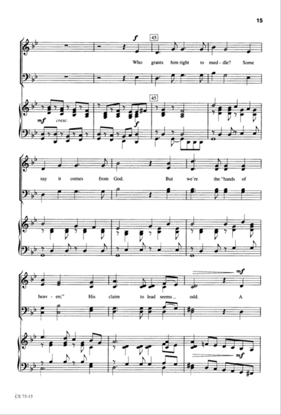 Thy Will Be Done (Digital Download) 4-Part scores gallery preview page 16