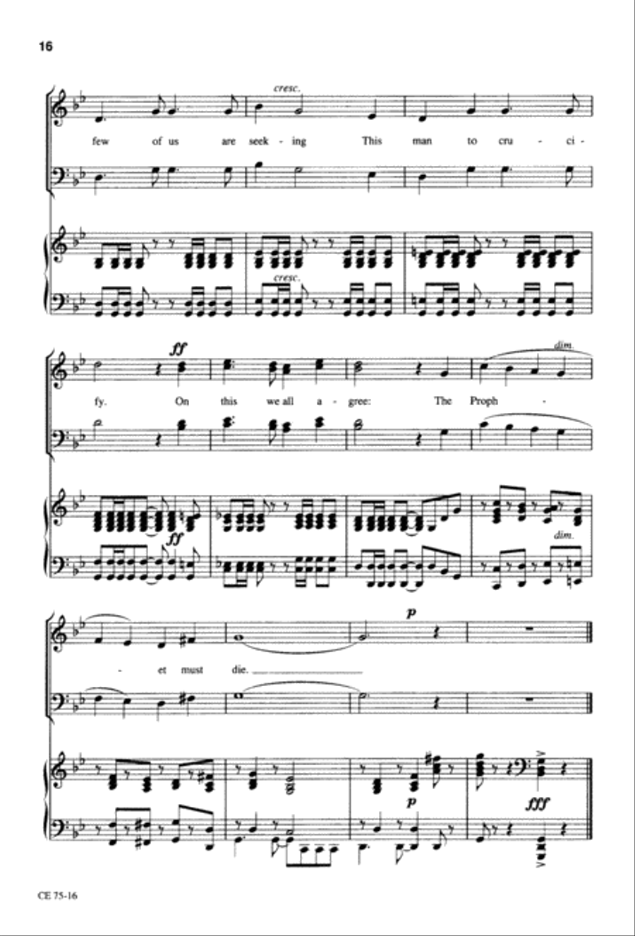 Thy Will Be Done (Digital Download) 4-Part scores gallery preview page 17