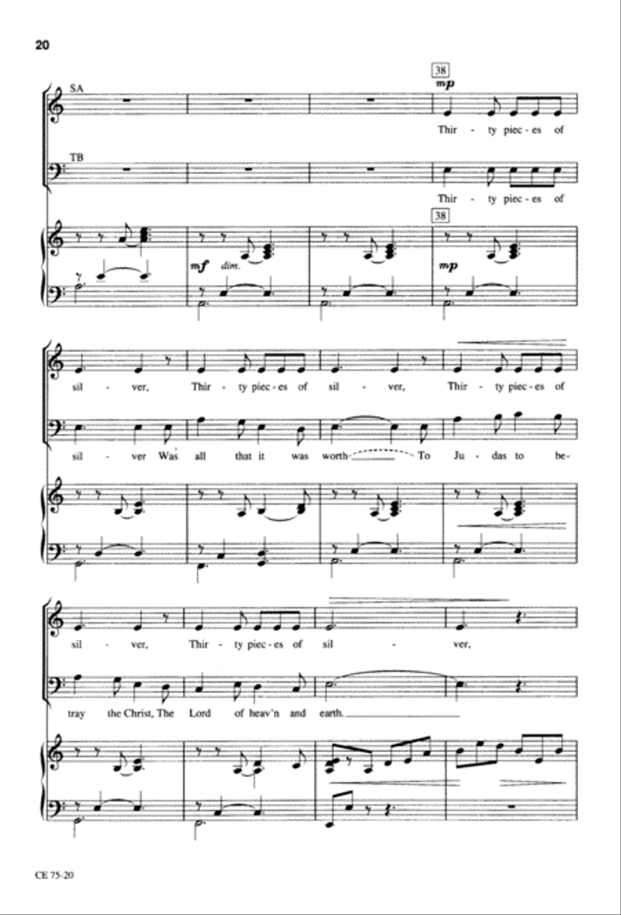 Thy Will Be Done (Digital Download) 4-Part scores gallery preview page 21