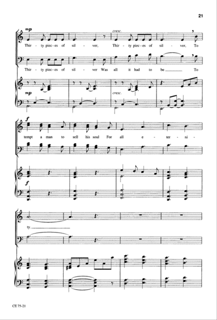 Thy Will Be Done (Digital Download) 4-Part scores gallery preview page 22
