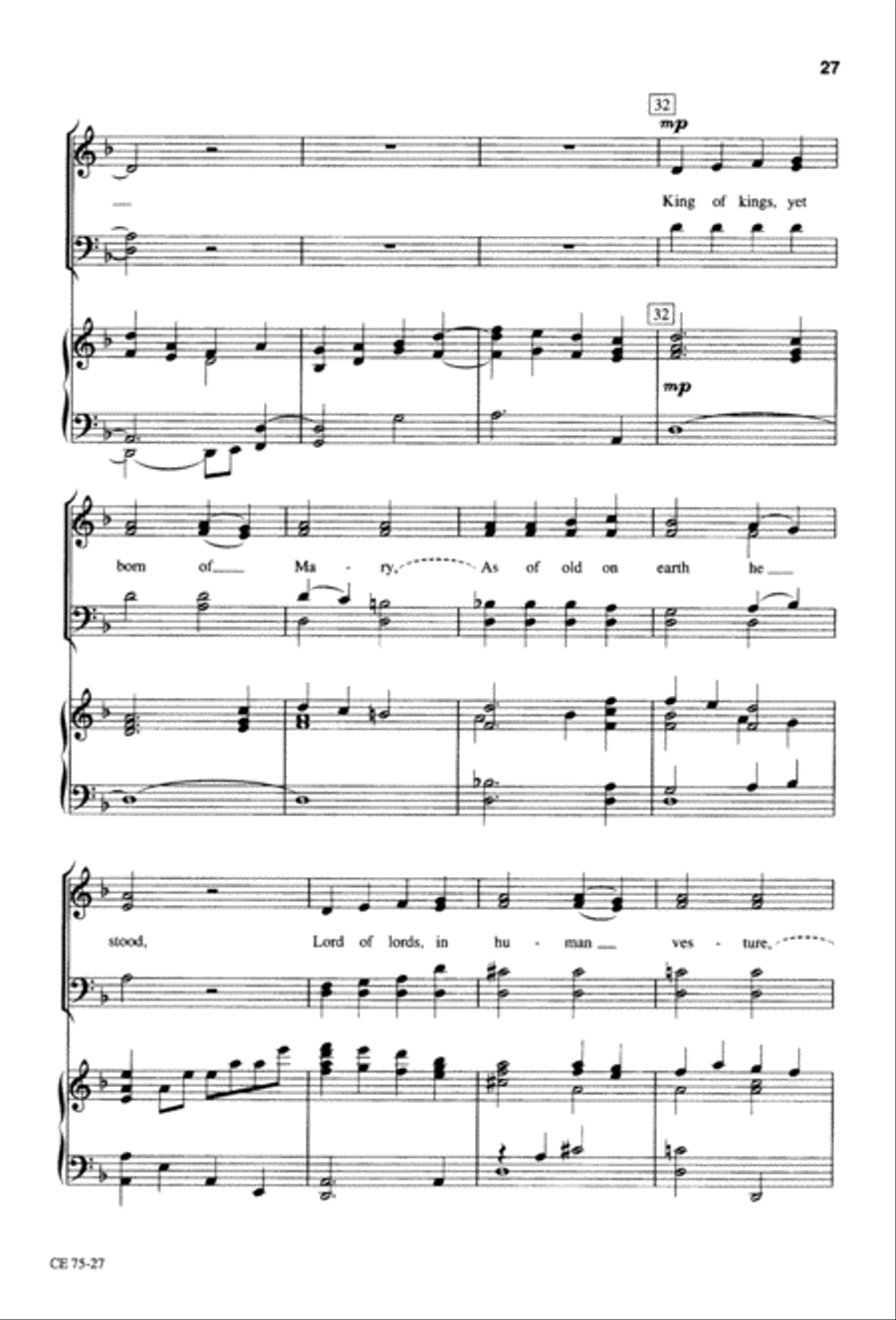Thy Will Be Done (Digital Download) 4-Part scores gallery preview page 28