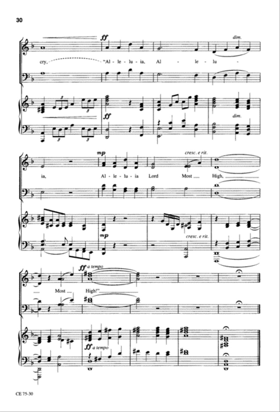 Thy Will Be Done (Digital Download) 4-Part scores gallery preview page 31