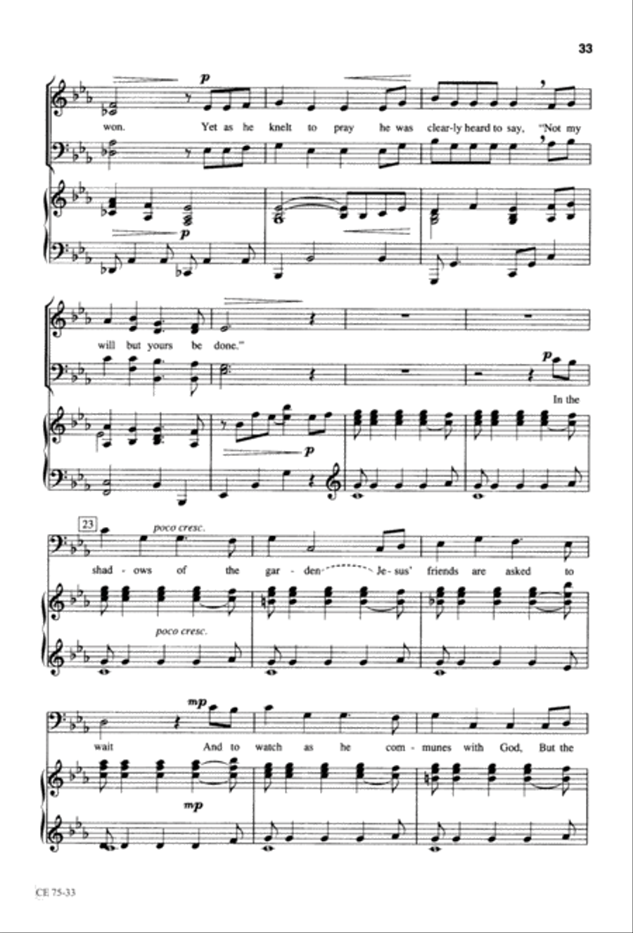 Thy Will Be Done (Digital Download) 4-Part scores gallery preview page 34