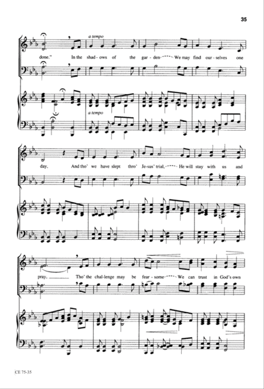 Thy Will Be Done (Digital Download) 4-Part scores gallery preview page 36