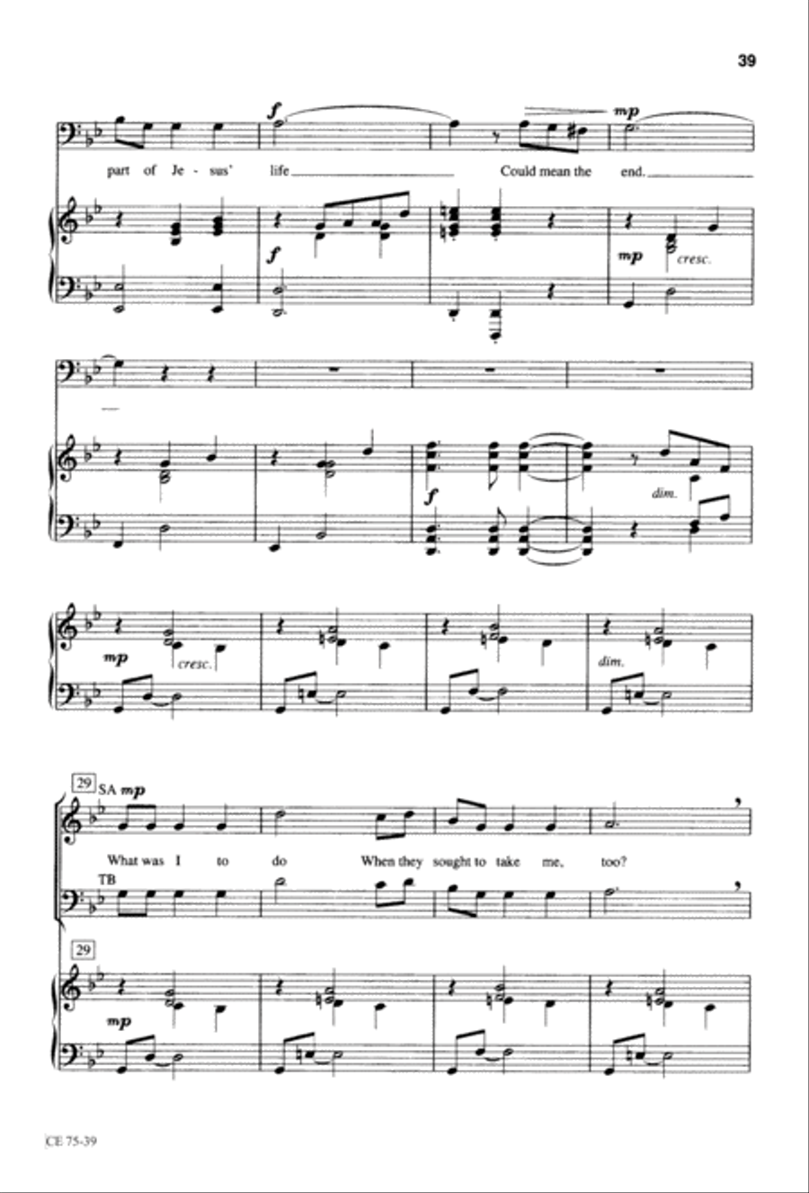 Thy Will Be Done (Digital Download) 4-Part scores gallery preview page 40