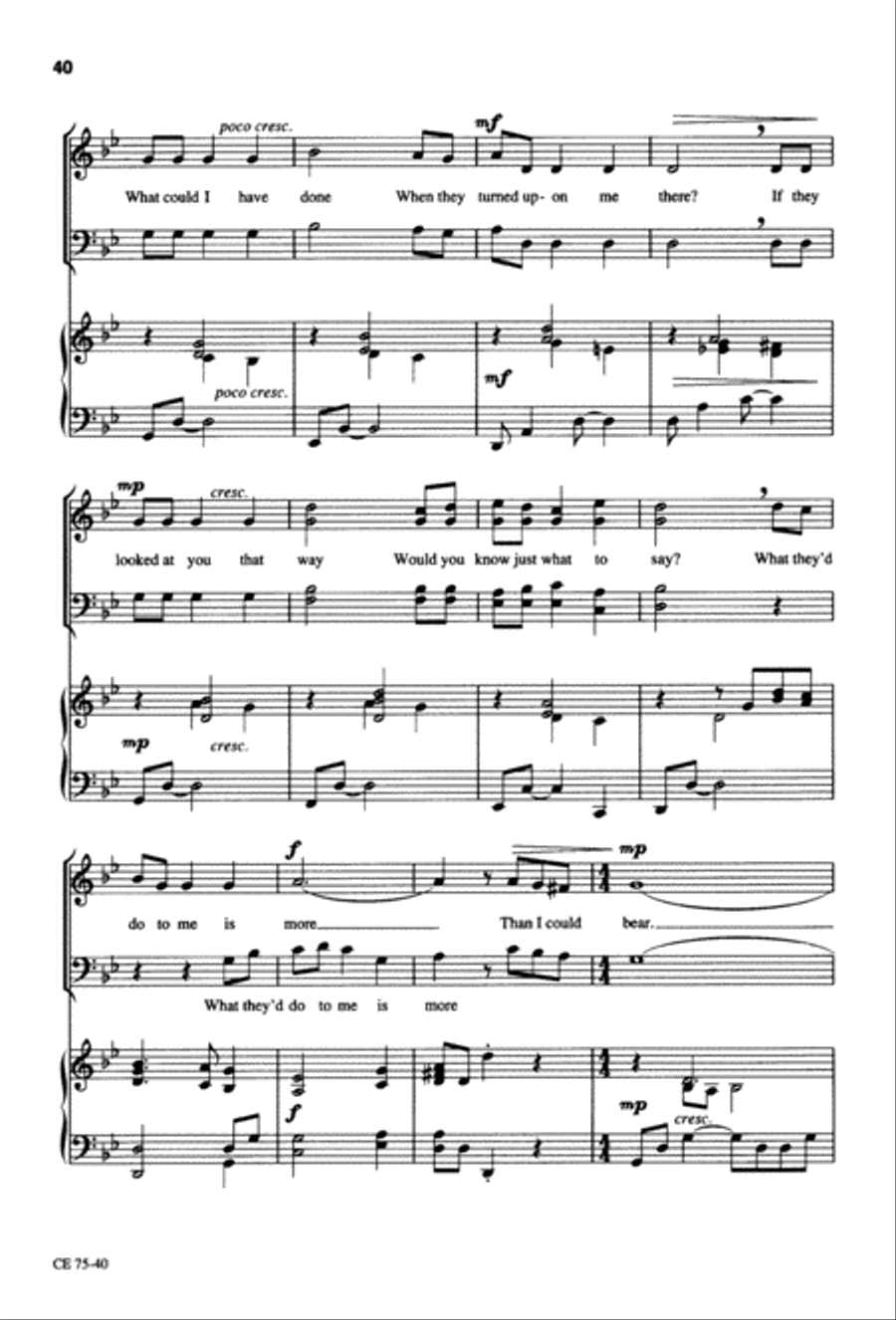 Thy Will Be Done (Digital Download) 4-Part scores gallery preview page 41