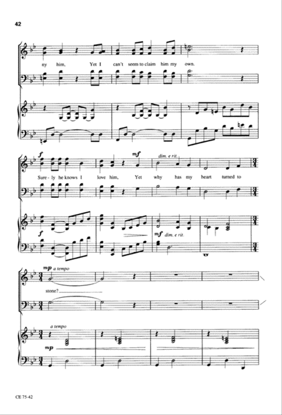 Thy Will Be Done (Digital Download) 4-Part scores gallery preview page 43