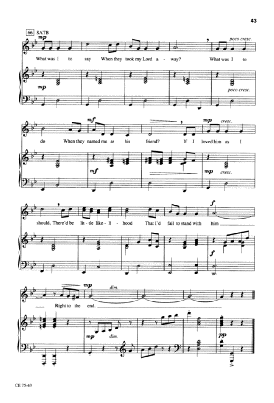 Thy Will Be Done (Digital Download) 4-Part scores gallery preview page 44