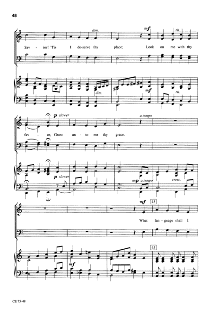 Thy Will Be Done (Digital Download) 4-Part scores gallery preview page 49