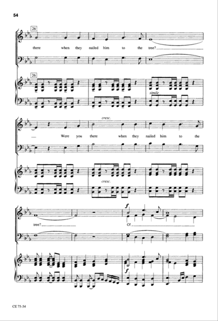 Thy Will Be Done (Digital Download) 4-Part scores gallery preview page 55