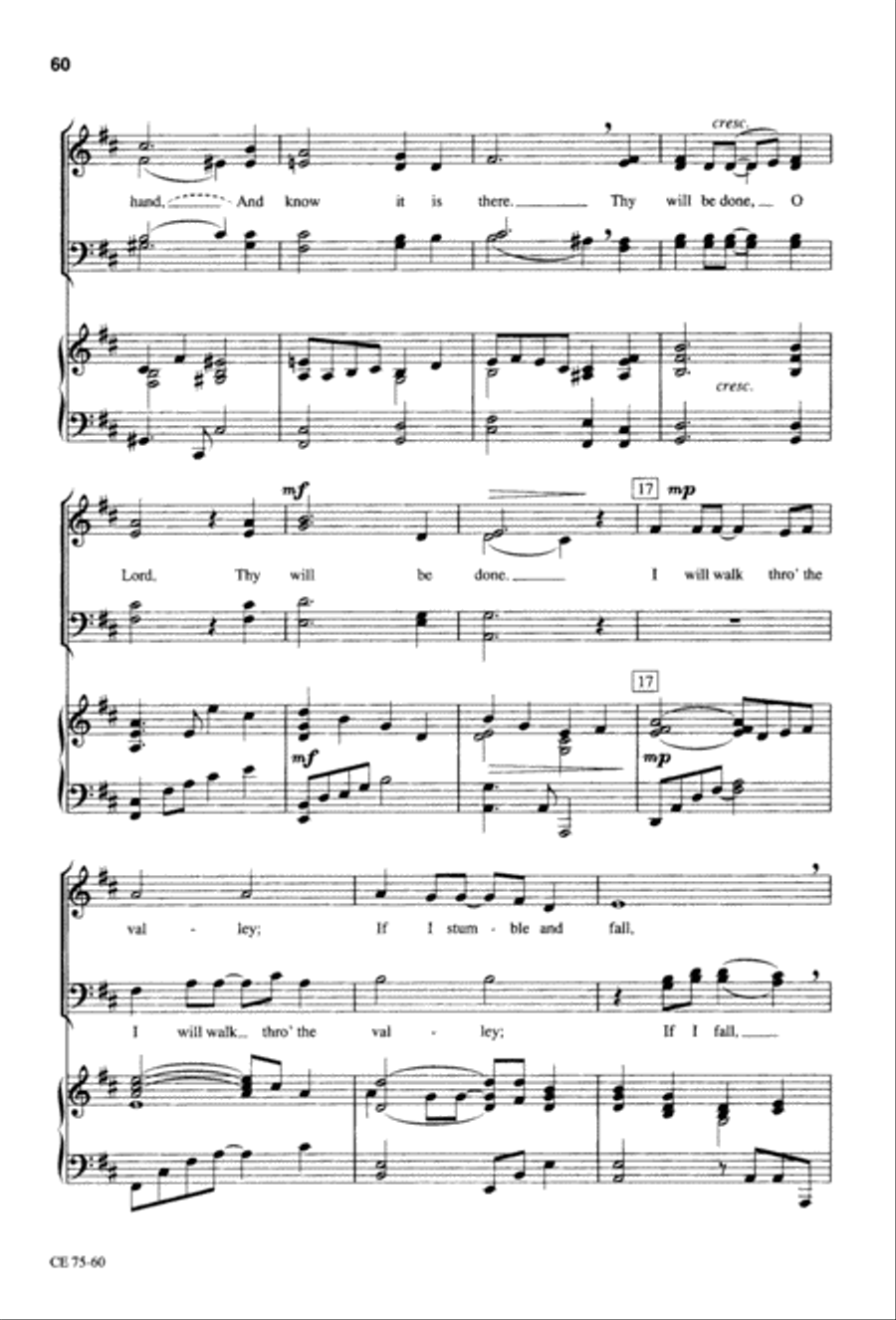 Thy Will Be Done (Digital Download) 4-Part scores gallery preview page 61