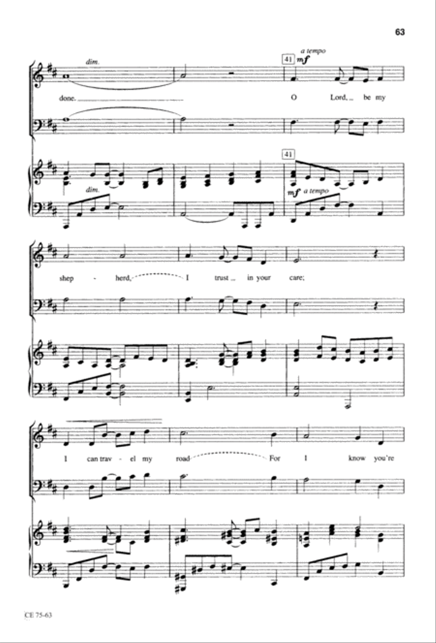 Thy Will Be Done (Digital Download) 4-Part scores gallery preview page 64