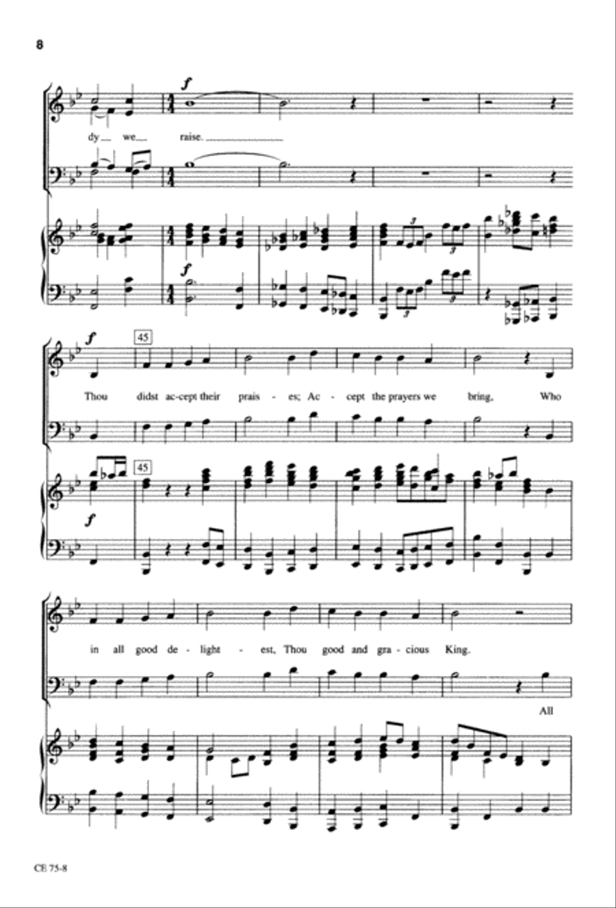 Thy Will Be Done (Digital Download) 4-Part scores gallery preview page 9