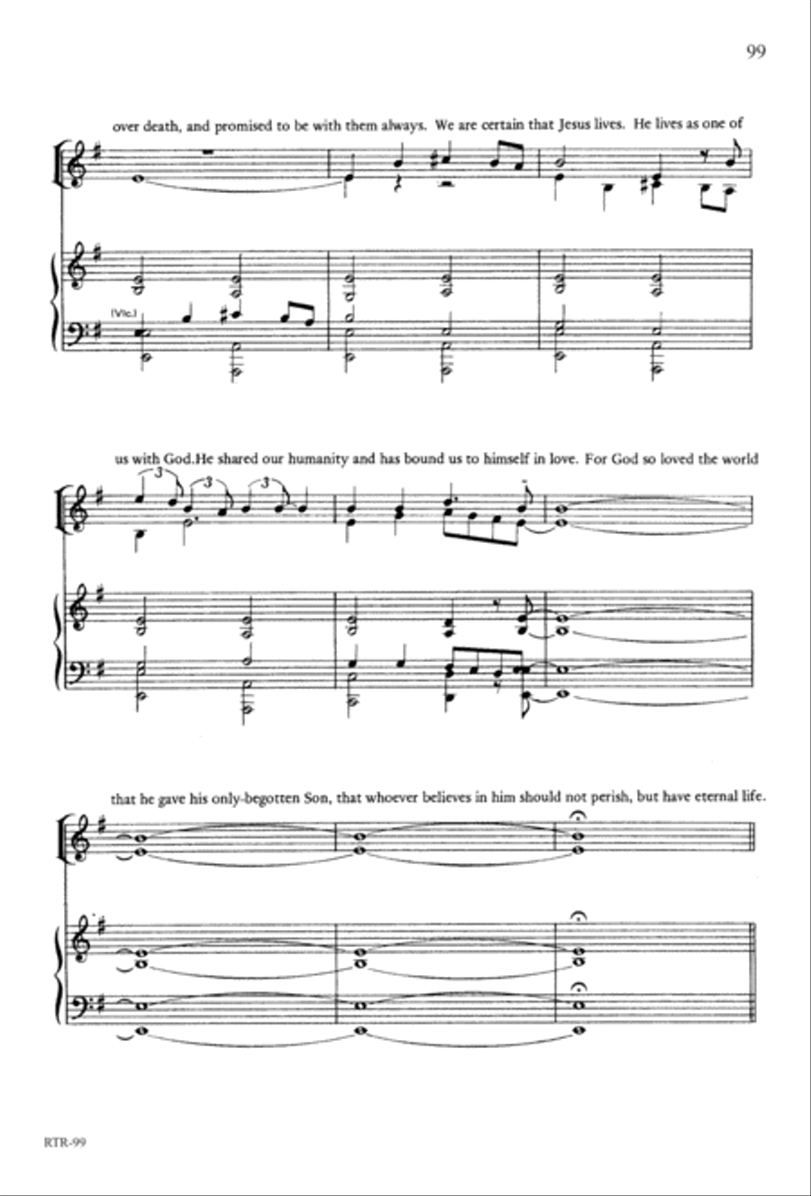 A Reason to Rejoice (Digital Download) 4-Part scores gallery preview page 101