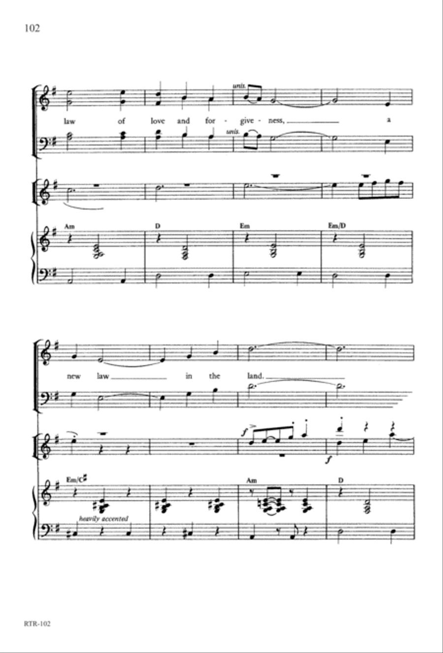 A Reason to Rejoice (Digital Download) 4-Part scores gallery preview page 104