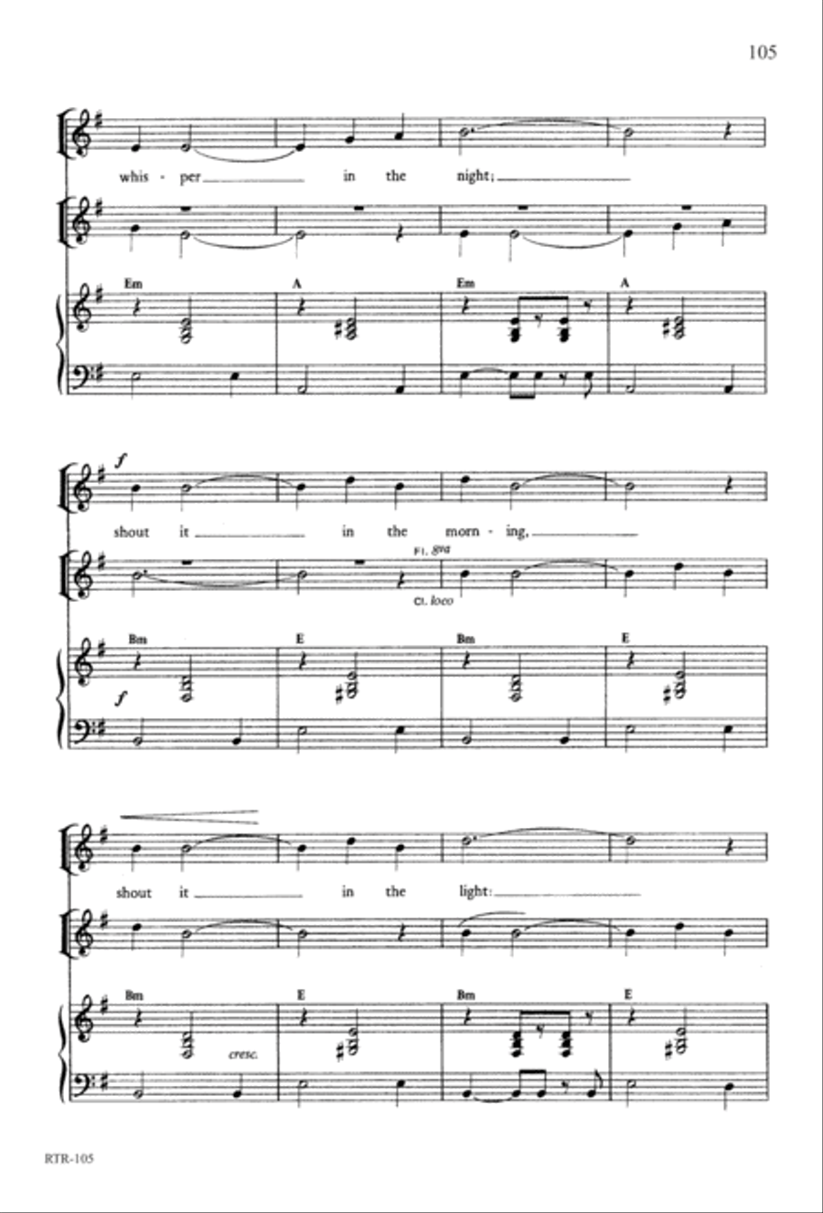 A Reason to Rejoice (Digital Download) 4-Part scores gallery preview page 107