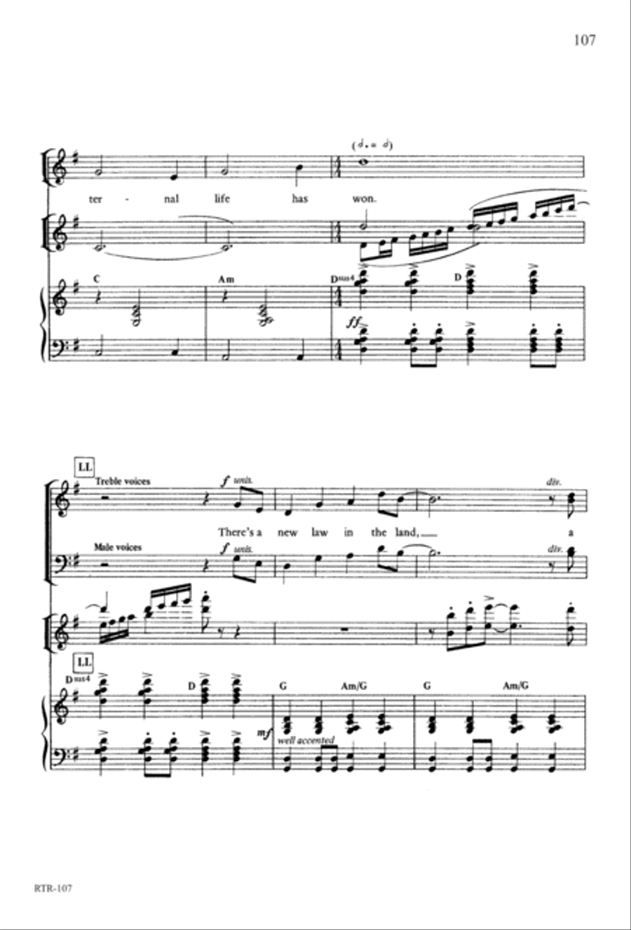 A Reason to Rejoice (Digital Download) 4-Part scores gallery preview page 109