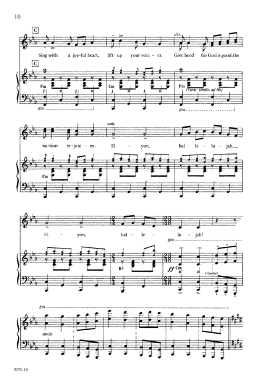 A Reason to Rejoice (Digital Download) 4-Part scores gallery preview page 12