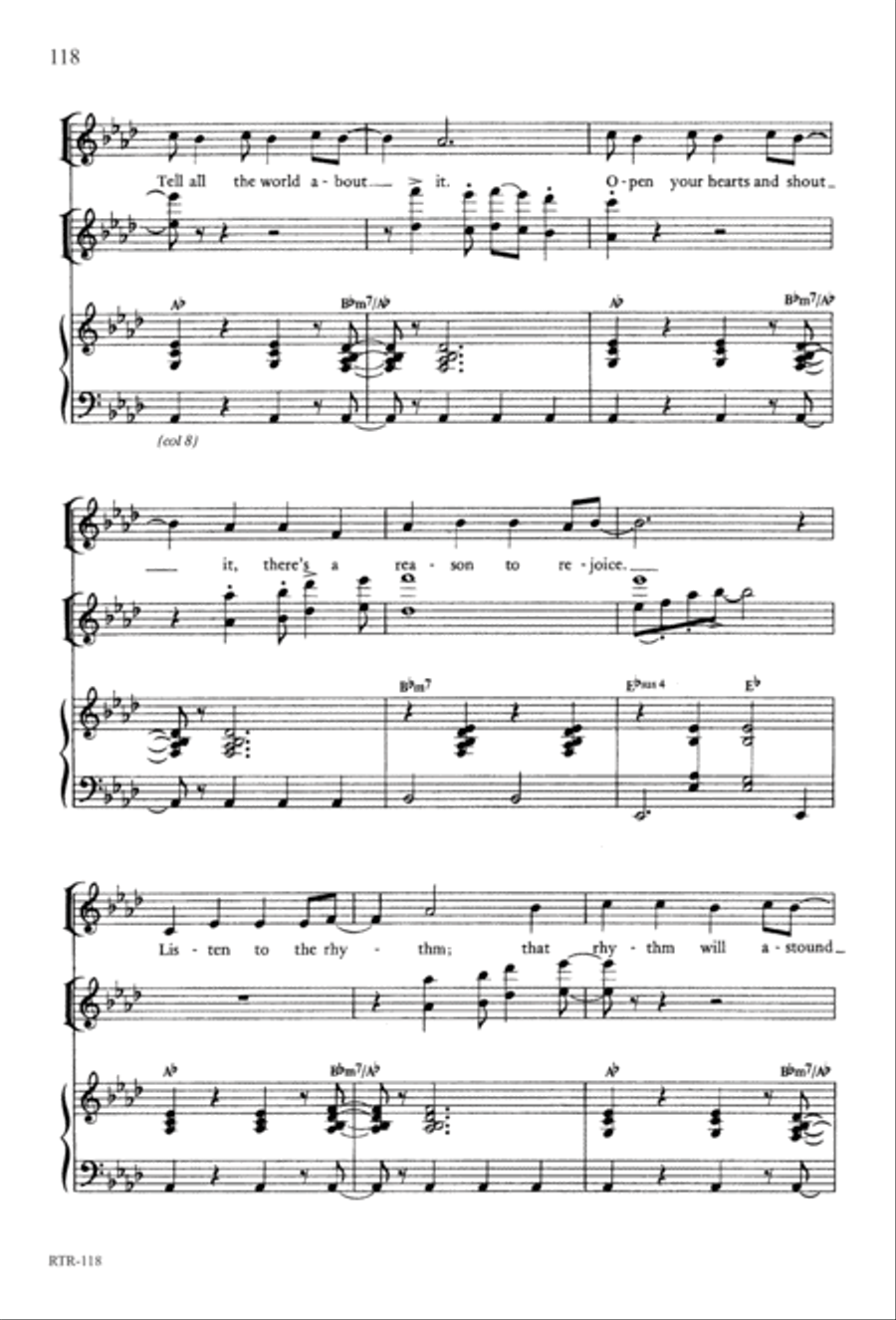 A Reason to Rejoice (Digital Download) 4-Part scores gallery preview page 120