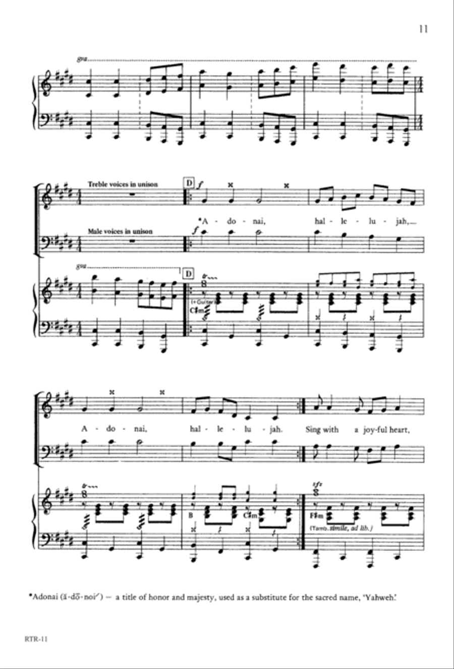 A Reason to Rejoice (Digital Download) 4-Part scores gallery preview page 13