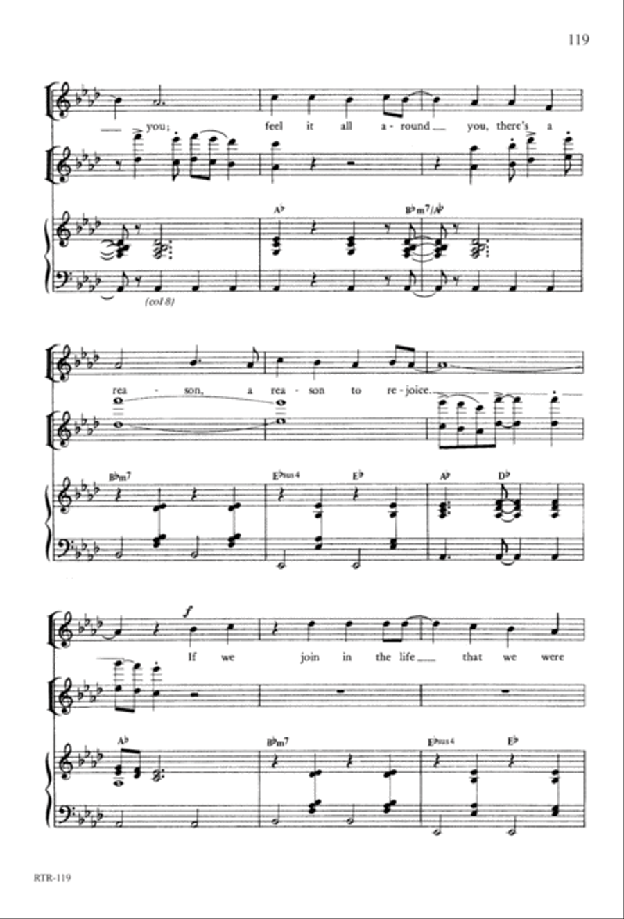 A Reason to Rejoice (Digital Download) 4-Part scores gallery preview page 121