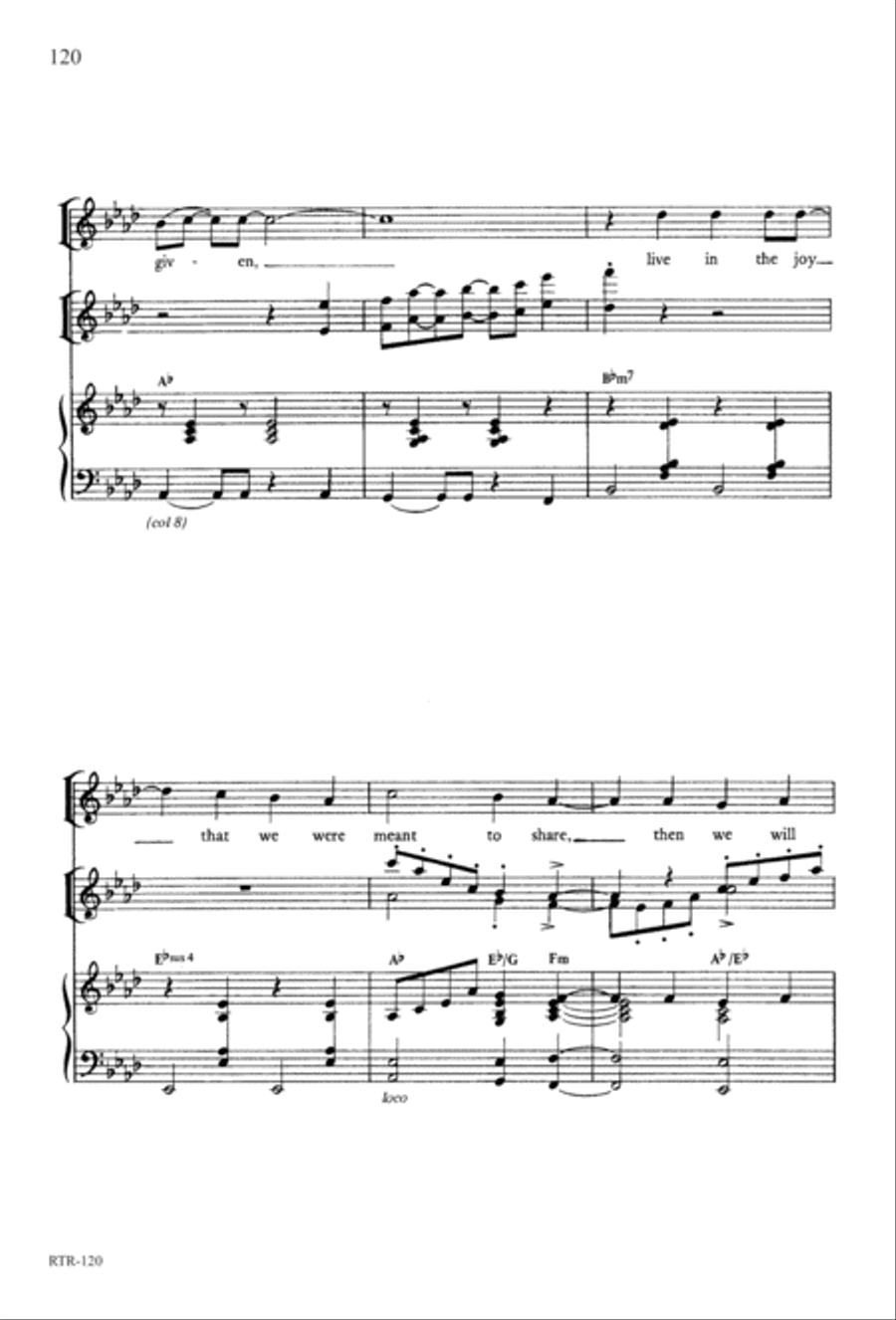 A Reason to Rejoice (Digital Download) 4-Part scores gallery preview page 122