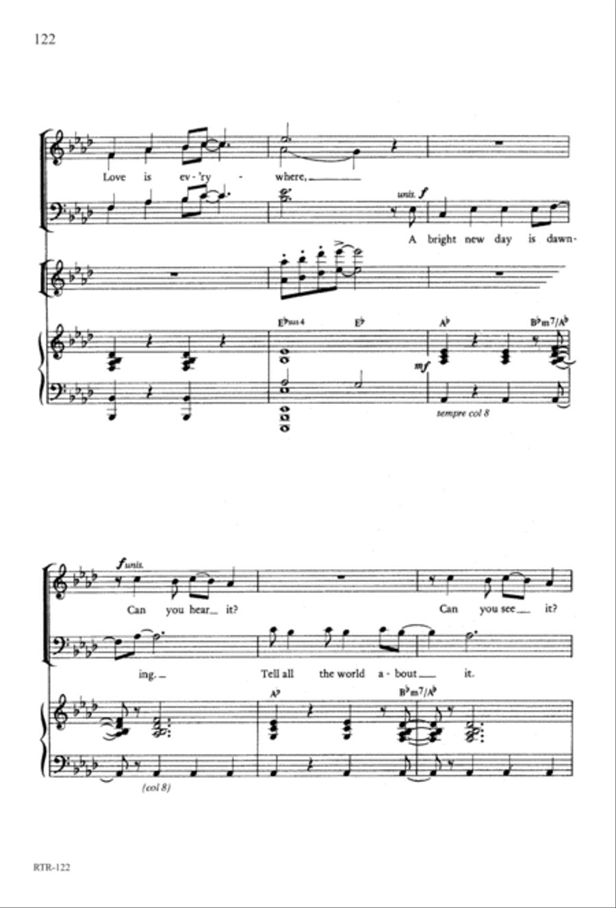 A Reason to Rejoice (Digital Download) 4-Part scores gallery preview page 124